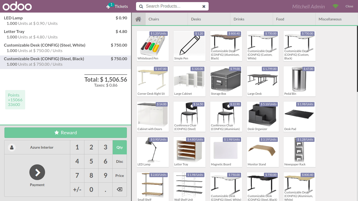 pos dashboard, point of sale